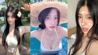 抖音300万粉丝女网红 机智的羊咩咩 主动勾引导师 嫩穴淫液泛滥拉丝 深喉口爆淫靡至极！